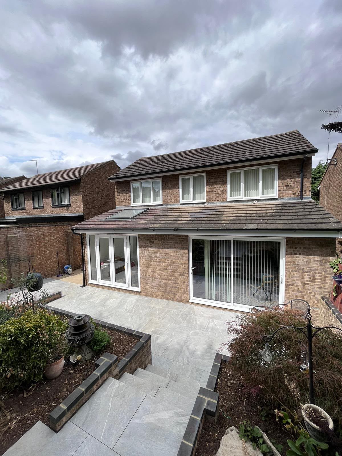 rear extension with French and sliding doors