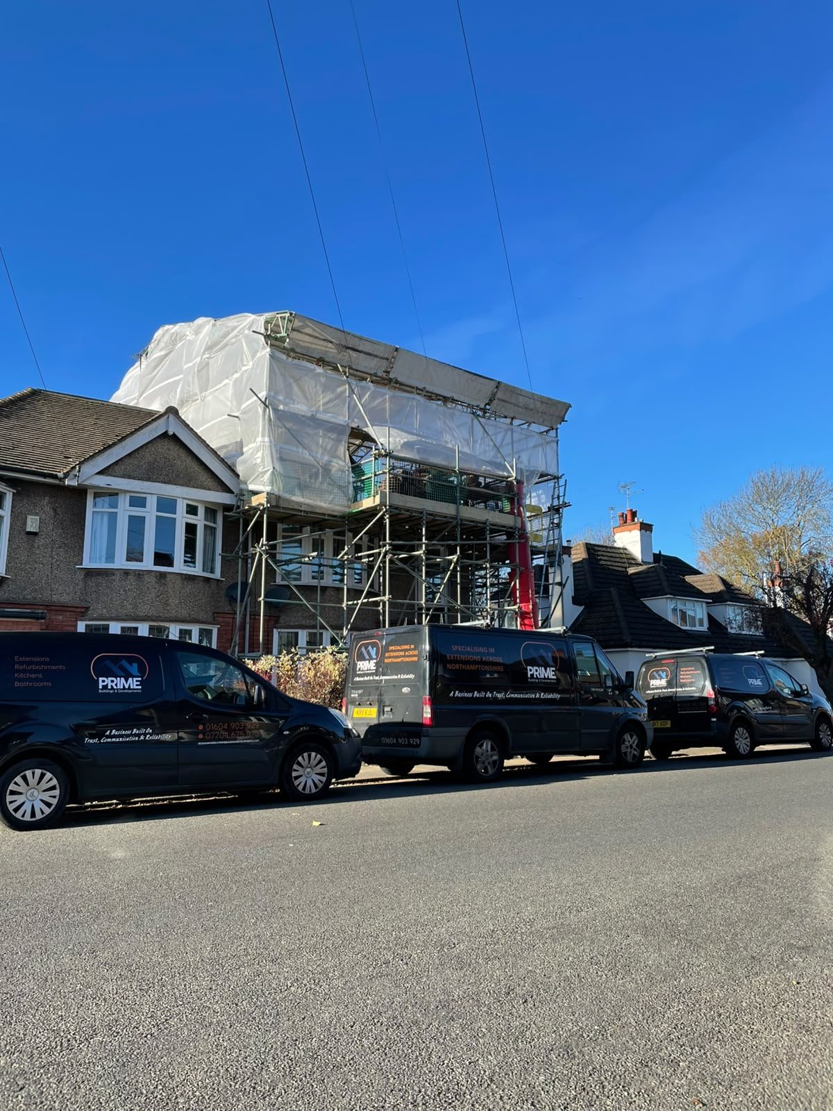 Two-storey extension in Northampton