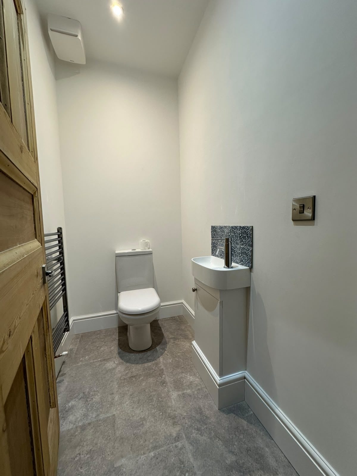 renovated cloakroom WC