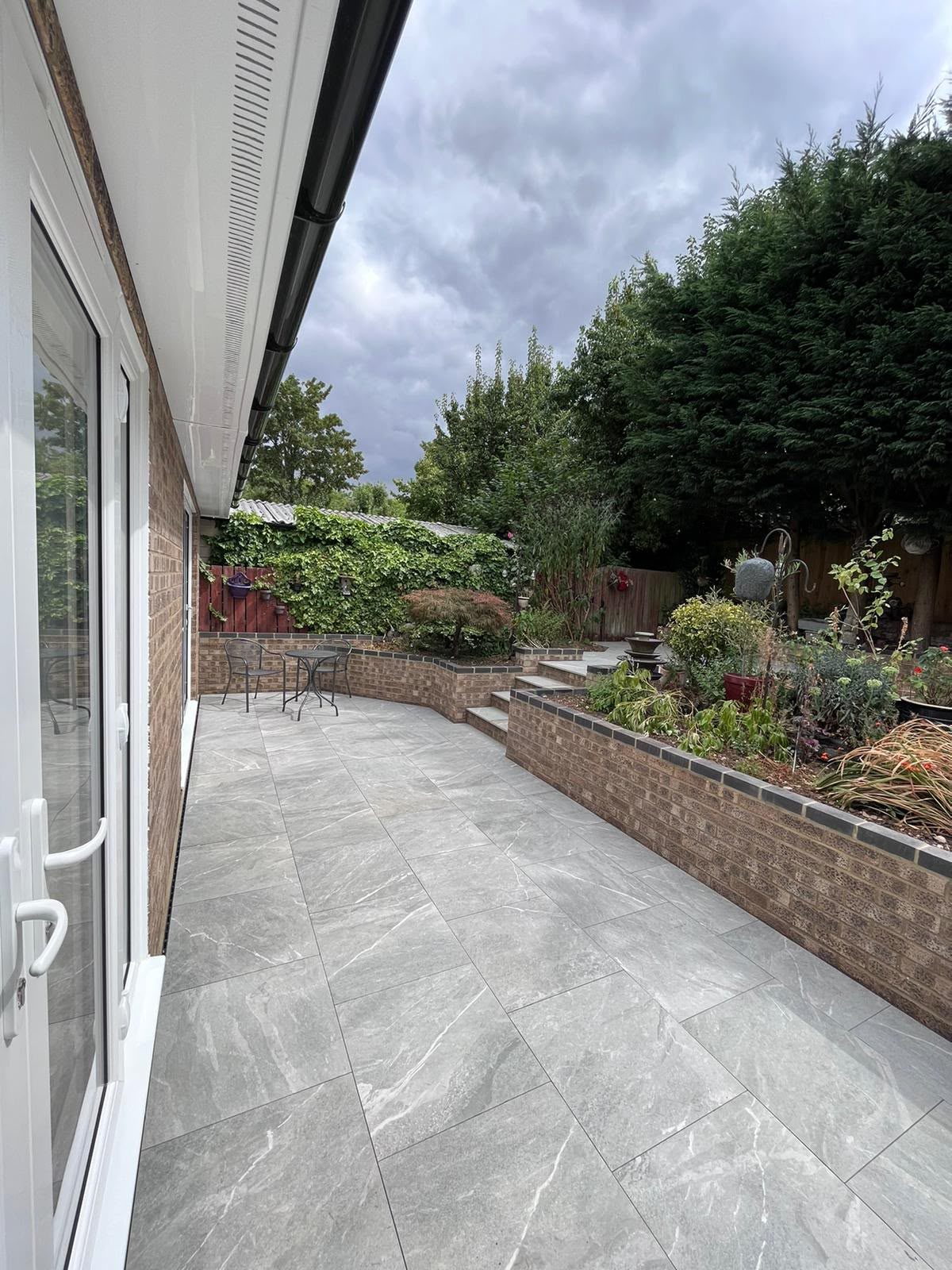 new patio outside sliding extension doors