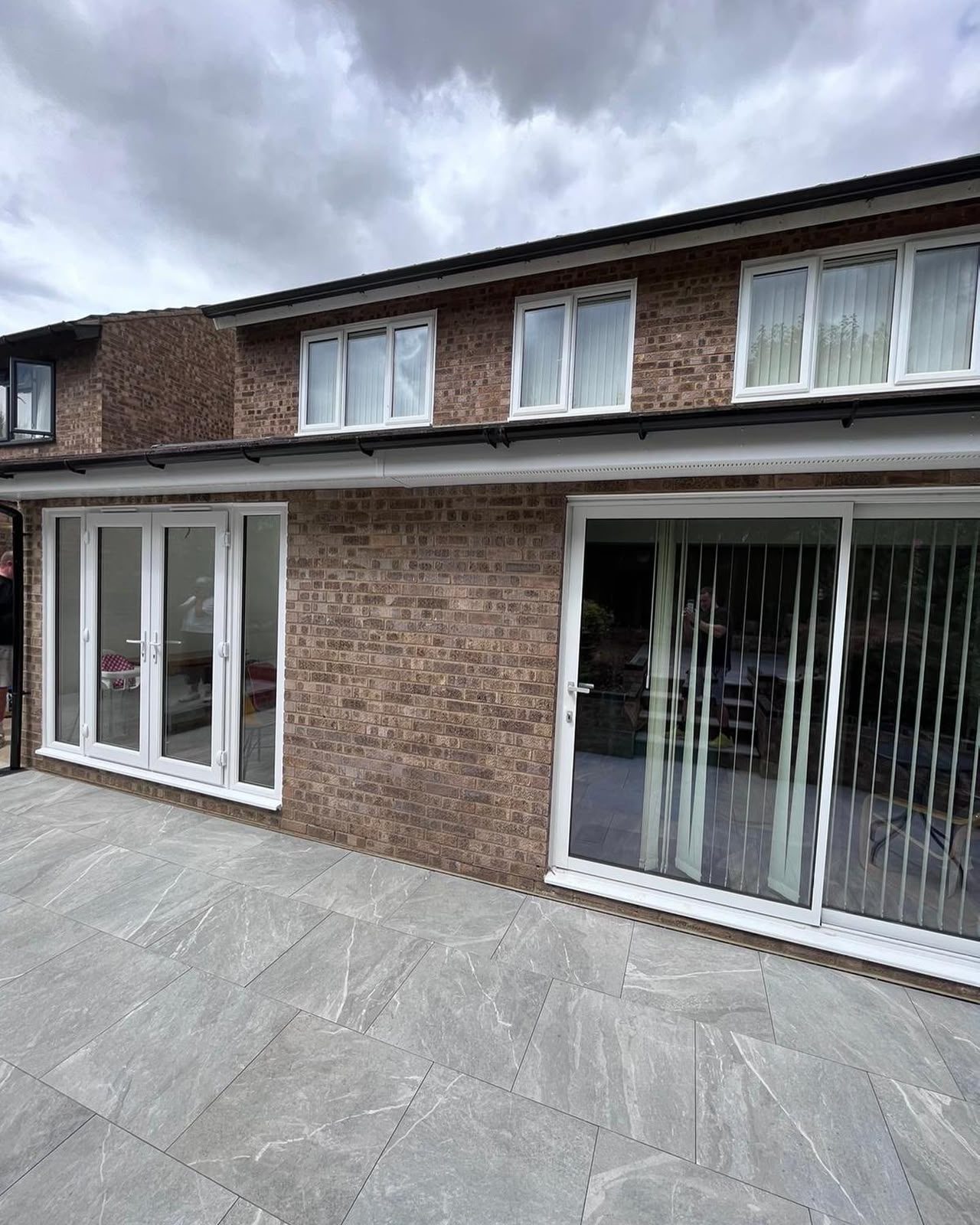 wide single-storey rear extension